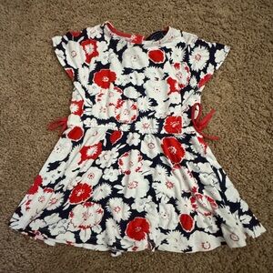Tommy Hilfiger Red and Navy Floral Dress